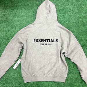 Fear of God Essentials Gray Hoodie
